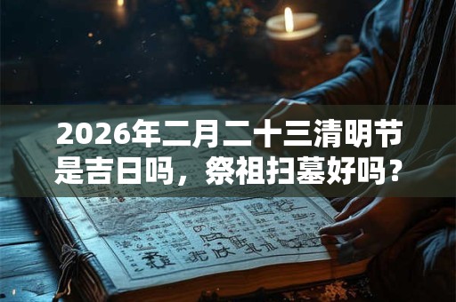 2026年二月二十三清明节是吉日吗,祭祖扫墓好吗? 2026年二月二十三清明节是吉日吗,祭祖扫墓好吗?