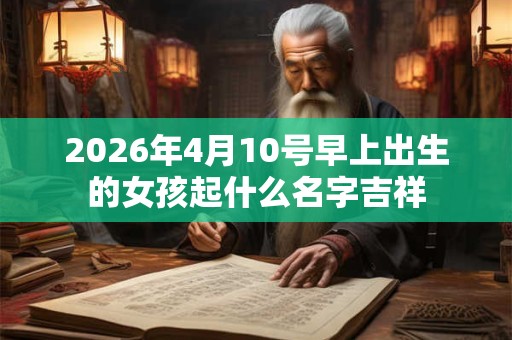2026年4月10号早上出生的女孩起什么名字吉祥