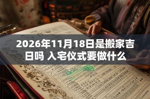 2026年11月18日是搬家吉日吗 入宅仪式要做什么