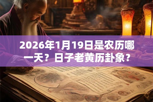 2026年1月19日是农历哪一天？日子老黄历卦象？