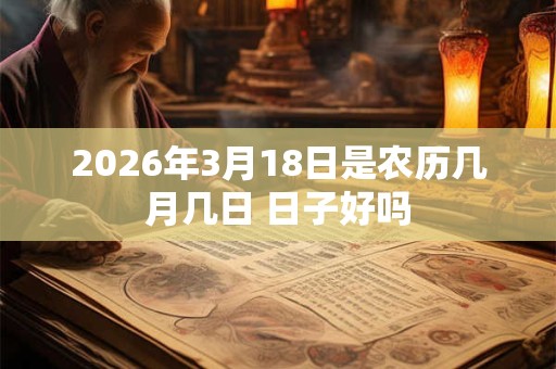 2026年3月18日是农历几月几日 日子好吗 2026年3月18日是农历几月几日 日子好吗