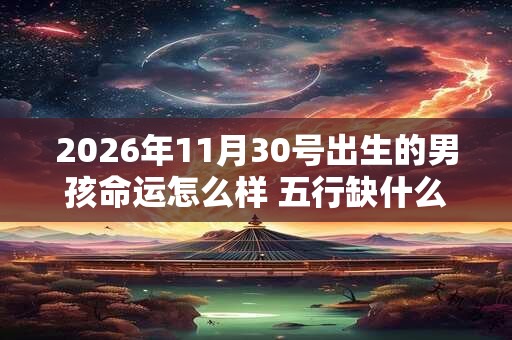 2026年11月30号出生的男孩命运怎么样 五行缺什么 2026年11月30号出生的男孩命运怎么样 五行缺什么