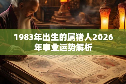 1983年出生的属猪人2026年事业运势解析