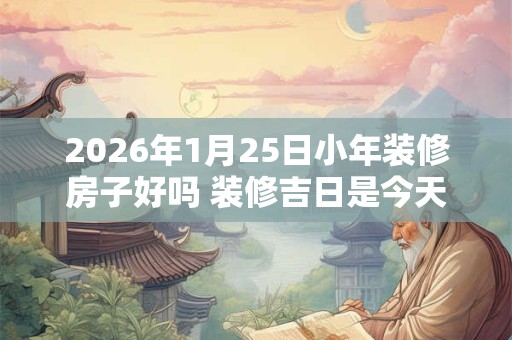 2026年1月25日小年装修房子好吗 装修吉日是今天吗 2026年1月25日小年装修房子好吗 装修吉日是今天吗
