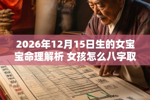 2026年12月15日生的女宝宝命理解析 女孩怎么八字取名