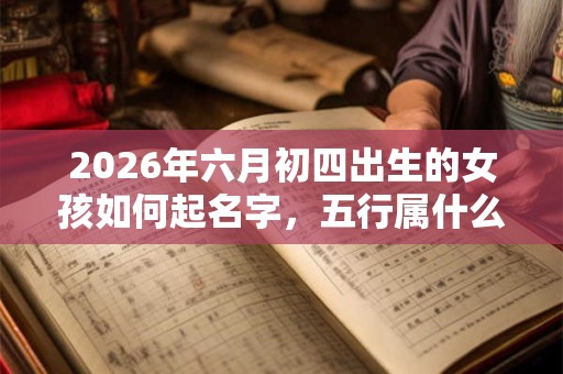 2026年六月初四出生的女孩如何起名字，五行属什么