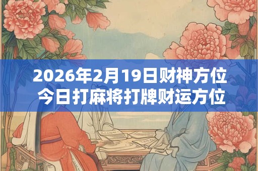 2026年2月19日财神方位 今日打麻将打牌财运方位 2026年2月19日财神方位 今日打麻将打牌财运方位