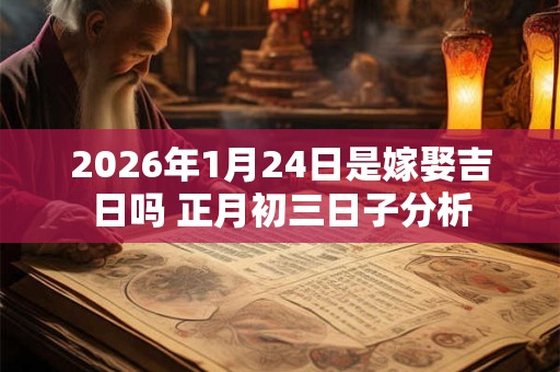 2026年1月24日是嫁娶吉日吗 正月初三日子分析