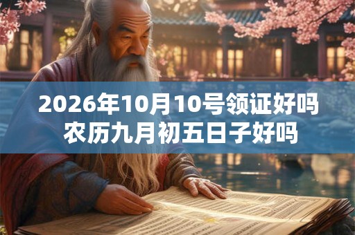 2026年10月10号领证好吗 农历九月初五日子好吗