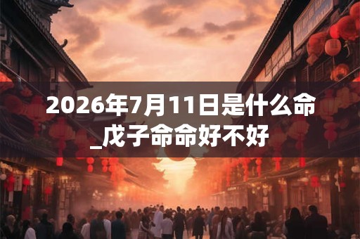 2026年7月11日是什么命_戊子命命好不好 2026年7月11日是什么命_戊子命命好不好
