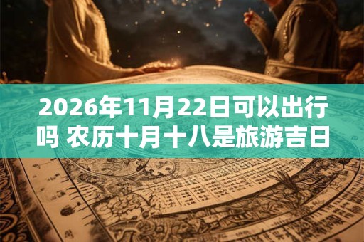 2026年11月22日可以出行吗 农历十月十八是旅游吉日吗