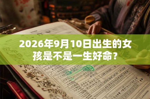 2026年9月10日出生的女孩是不是一生好命? 2026年9月10日出生的女孩是不是一生好命?