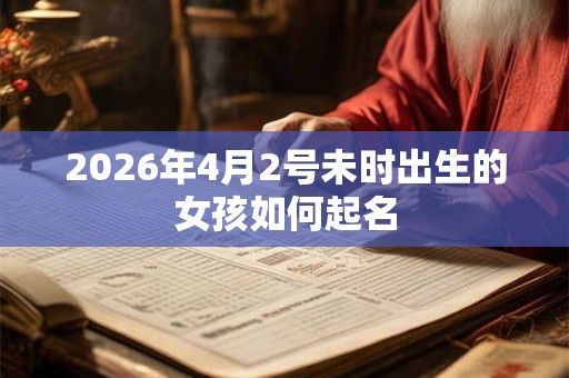 2026年4月2号未时出生的女孩如何起名