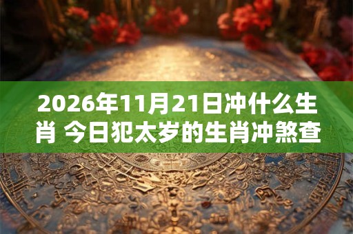 2026年11月21日冲什么生肖 今日犯太岁的生肖冲煞查询：