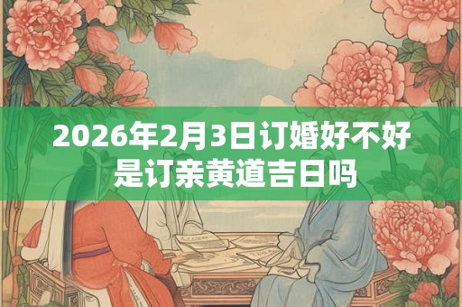 2026年2月3日订婚好不好 是订亲黄道吉日吗
