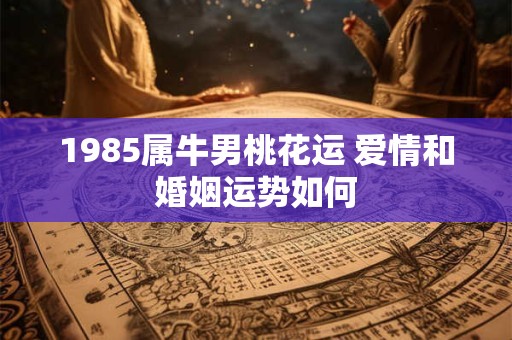 1985属牛男桃花运 爱情和婚姻运势如何 1985属牛男桃花运 爱情和婚姻运势如何