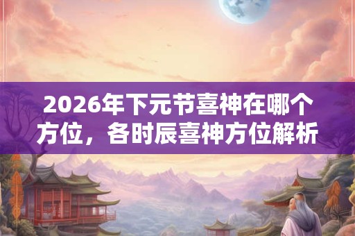 2026年下元节喜神在哪个方位，各时辰喜神方位解析