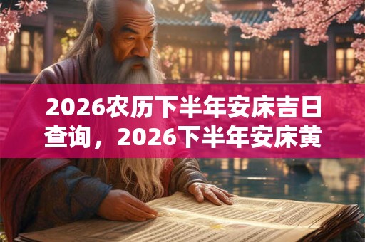 2026农历下半年安床吉日查询,2026下半年安床黄道吉日 2026农历下半年安床吉日查询,2026下半年安床黄道吉日