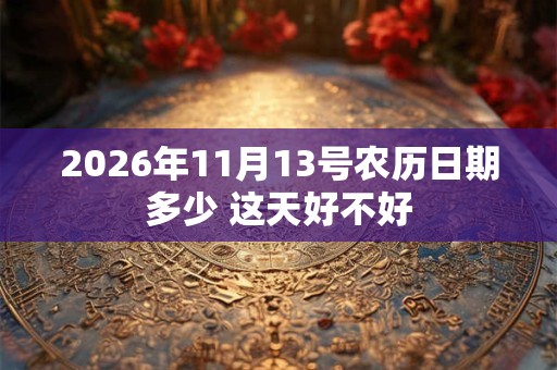 2026年11月13号农历日期多少 这天好不好 2026年11月13号农历日期多少 这天好不好