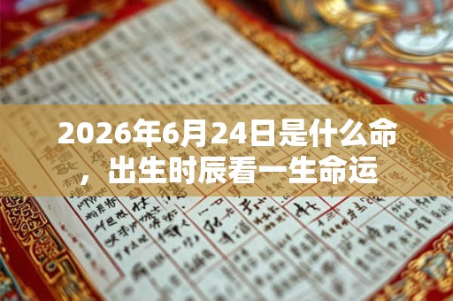 2026年6月24日是什么命,出生时辰看一生命运 2026年6月24日是什么命,出生时辰看一生命运