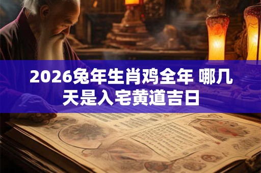 2026兔年生肖鸡全年 哪几天是入宅黄道吉日