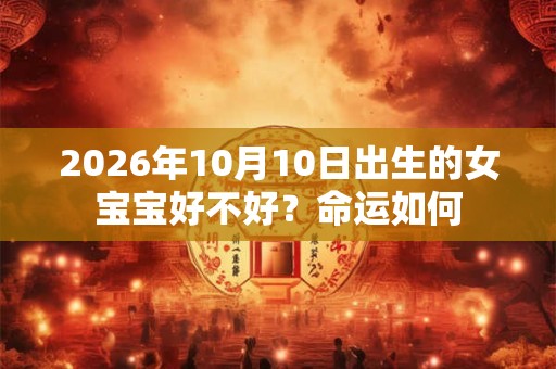 2026年10月10日出生的女宝宝好不好？命运如何