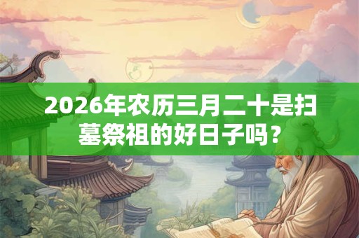 2026年农历三月二十是扫墓祭祖的好日子吗？