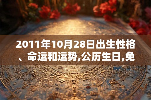 2011年10月28日出生性格、命运和运势,公历生日,免费算命