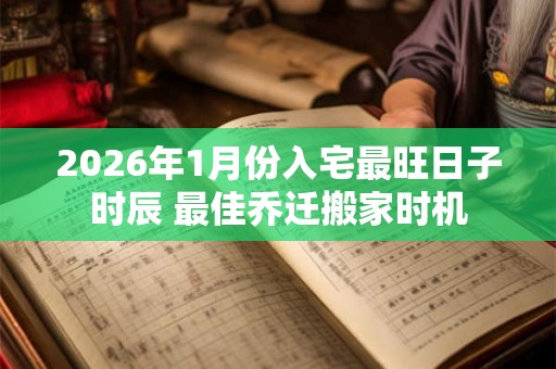 2026年1月份入宅最旺日子时辰 最佳乔迁搬家时机 2026年1月份入宅最旺日子时辰 最佳乔迁搬家时机