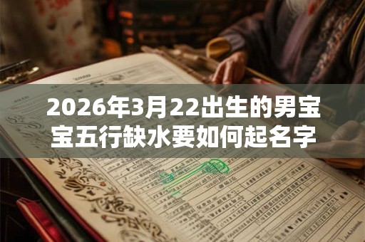 2026年3月22出生的男宝宝五行缺水要如何起名字