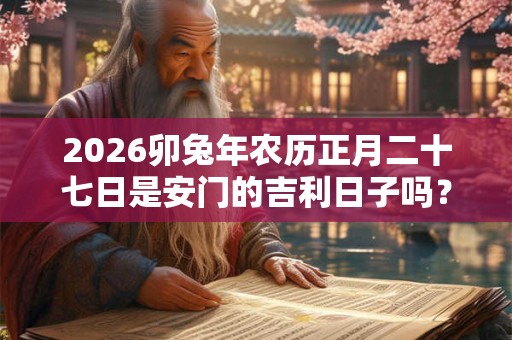 2026卯兔年农历正月二十七日是安门的吉利日子吗？