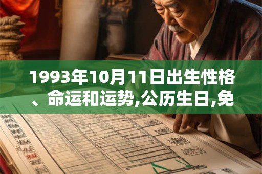 1993年10月11日出生性格、命运和运势,公历生日,免费算命