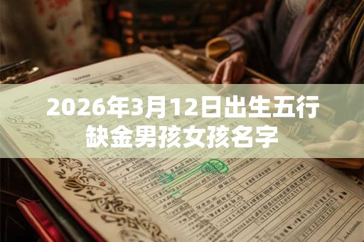2026年3月12日出生五行缺金男孩女孩名字 2026年3月12日出生五行缺金男孩女孩名字