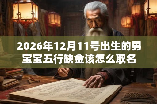 2026年12月11号出生的男宝宝五行缺金该怎么取名