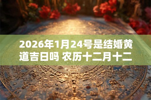 2026年1月24号是结婚黄道吉日吗 农历十二月十二宜嫁娶吗 2026年1月24号是结婚黄道吉日吗 农历十二月十二宜嫁娶吗