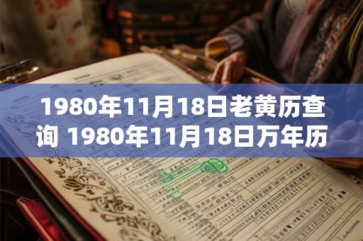 1980年11月18日老黄历查询 1980年11月18日万年历黄道吉日