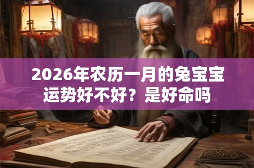 2026年农历一月的兔宝宝运势好不好？是好命吗