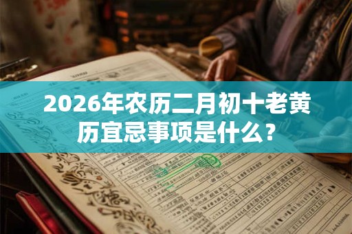 2026年农历二月初十老黄历宜忌事项是什么? 2026年农历二月初十老黄历宜忌事项是什么?