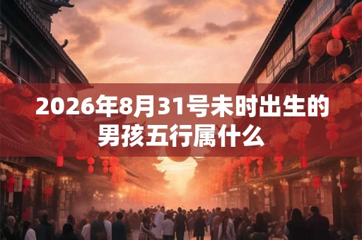 2026年8月31号未时出生的男孩五行属什么 2026年8月31号未时出生的男孩五行属什么