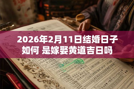 2026年2月11日结婚日子如何 是嫁娶黄道吉日吗 2026年2月11日结婚日子如何 是嫁娶黄道吉日吗