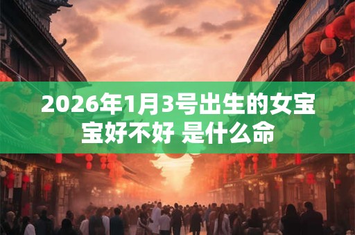 2026年1月3号出生的女宝宝好不好 是什么命 2026年1月3号出生的女宝宝好不好 是什么命