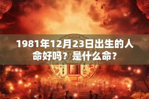 1981年12月23日出生的人命好吗？是什么命？