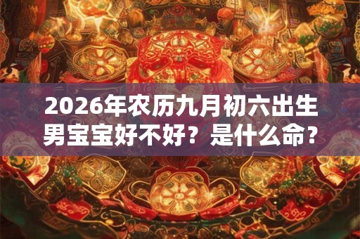 2026年农历九月初六出生男宝宝好不好?是什么命? 2026年农历九月初六出生男宝宝好不好?是什么命?