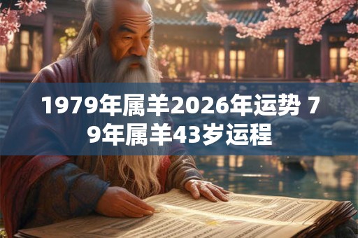 1979年属羊2026年运势 79年属羊43岁运程