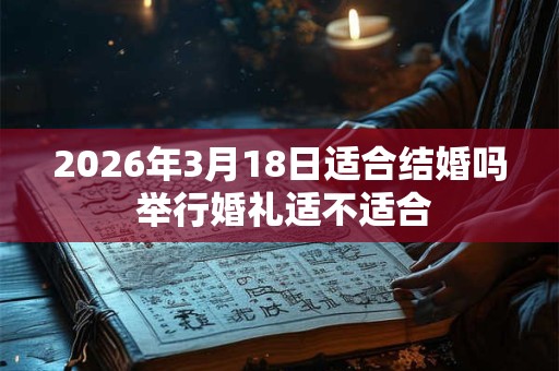 2026年3月18日适合结婚吗 举行婚礼适不适合 2026年3月18日适合结婚吗 举行婚礼适不适合
