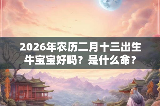 2026年农历二月十三出生牛宝宝好吗？是什么命？