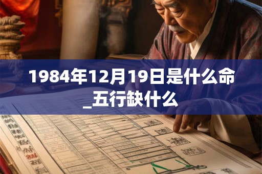 1984年12月19日是什么命_五行缺什么