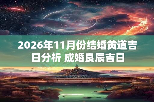 2026年11月份结婚黄道吉日分析 成婚良辰吉日
