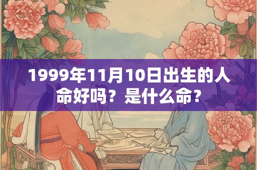 1999年11月10日出生的人命好吗？是什么命？