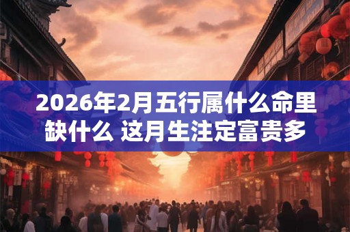 2026年2月五行属什么命里缺什么 这月生注定富贵多金 2026年2月五行属什么命里缺什么 这月生注定富贵多金
